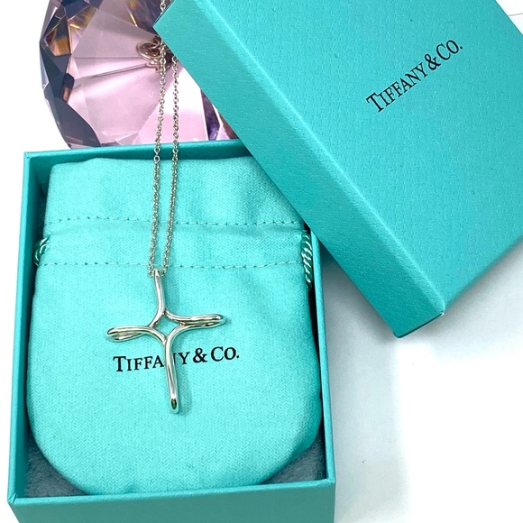 - Tiffany & CO. Elsa Peretti Infinity Sterling Silver 925 Necklace. - Picture 6 of 7